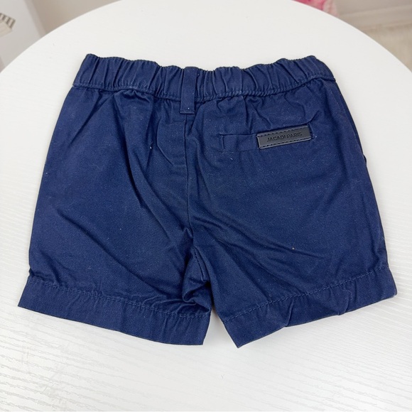 Jacadi Navy Blue Toddler Cotton Shorts Size 6 Month - Picture 2 of 6